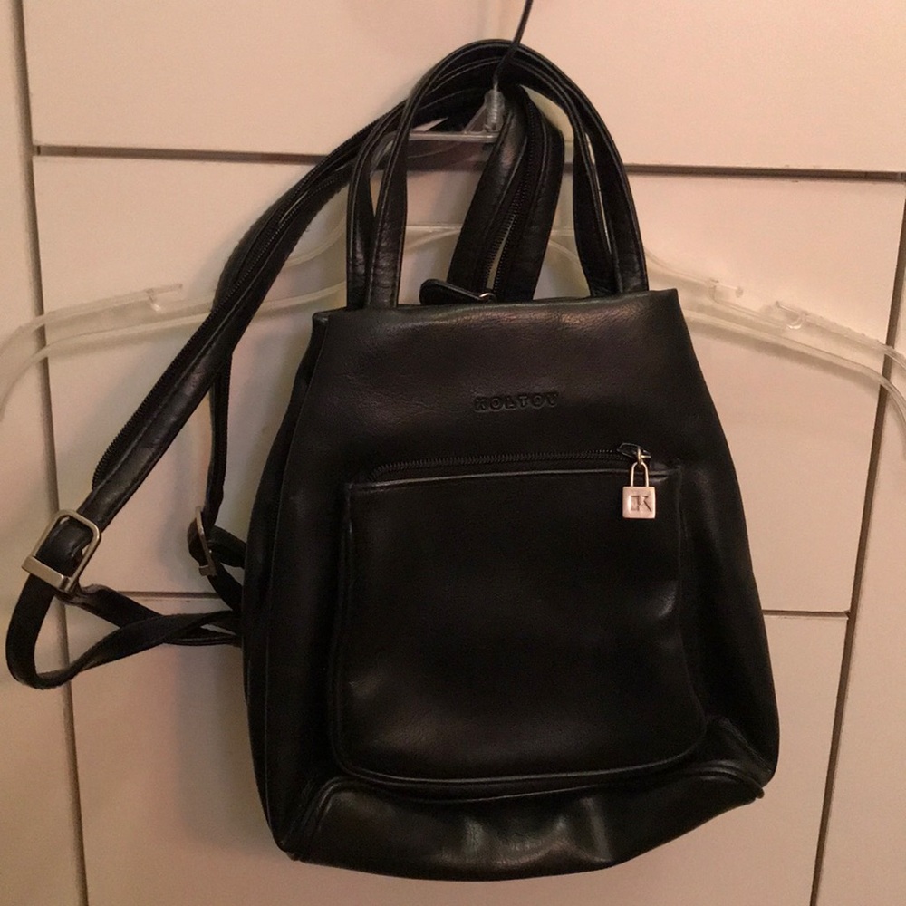 Women’s black backpack
